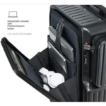 20 Inch Multifunctional Front opening Luggage Laptop Travel Suitcase Boarding Box - Image 6