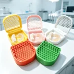 Honeycomb Ventilated Retainer Case Portable Travel Use Orthodontic Aligner
