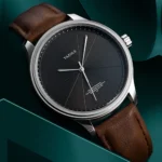 Top Brand Men's Watches Luxury Metal Case Analog Quartz Watches for Men Leathe