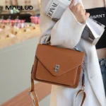 Women Natural Cow Genuine Leather Shoulder Bag Female Large Capacity Casual Crossbody - Image 2