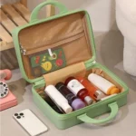 Suitcase 14-inch Travel Portable Color Stitching Suitcase Fashion Mini Bow - Image 4