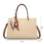 High Quality Handbags Women Bags Luxury Designer Pu Leather Shoulder Crossbody - Image 4