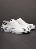 New Spring Summer Mens Casual Shoes Comfortable Breathable Slip-On Genuine - Image 3