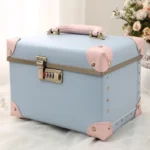10 Inch Retro Ins Wind Girl Makeup Box Portable Travel Organizer Boxes - Image 3