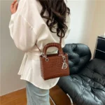 Elegant Leather Crossbody Bag For Women Luxury Designer Shoulder Handbag - Image 2