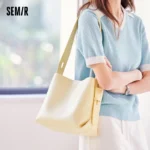 Semir Bucket Bag Women New Women Shoulder Soft Leather Bag Popular - Image 2