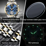 OLEVS Men's Watches Automatic Mechanical Business Wristwatch Waterproof - Image 6