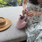 Genuine Leather Bucket Bag Tote Bag Women Handbags 18/22 Big Small - Image 2