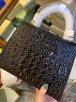 Vintage Hasp Flap Bag Office Ladies Tote Handbag Split Leather New Designer - Image 5