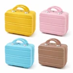New Plastic Travel Makeup Case Zipper Closure Portable Handle Cosmetic - Image 2