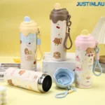 JUSTINLAU 600ML Termos Para Agua Portable Thermos Bottle Large Capacity - Image 3