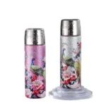 500ML New Guochao Peacock Titanium Coated Thermos Cup Vacuum Flasks - Image 4