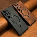Luxury Leather Magnetic Case For Samsung Galaxy S26 S25 S24 S23 S22 S21 Ultra Plus - Image 2