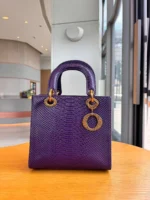 2026 New Fashion Luxury Snake Lady Handbag Niche Design Advanced Texture Temperament