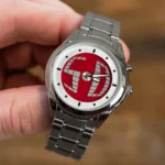 Quartz Watch Light Blue Y2K Alien Pointer Number Dual Display Stainless - Image 4