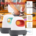 2023 New Portable Mini Iron Heat Press Machine Short Sleeve DIY Label Hot