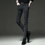 Men's Striped Slim Stylish Casual Pencil Pants Jeans Spring Autumn Korean Trendy - Image 3