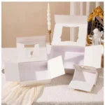 European Baroque Suede Gift Box Flip Up Double Open Hand Gifts Metal - Image 5