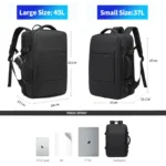BANGE Travel Backpack Men Business Backpack School Expandable USB Bag - Image 3