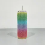 600ml Rhinestone Thermos Bottles Leopard Print Light Luxury Vacuum - Image 2