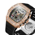 Unique Fashion Design Diamond Inlaid Men's Watch ONOLA Luxury - Image 2
