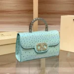 New Ostrich Pattern Underarm Handbag for Ladies, Light Luxury Diamond-Encrusted - Image 3