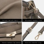 FOXER Genuine Leather Women's Handbag Luxury Crossbody Bag Casual Lady Fashion - Image 6