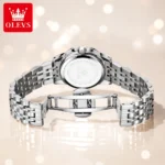 OLEVS Women Watches Elegant Luxury Stainless Steel Strap Original Quartz - Image 5