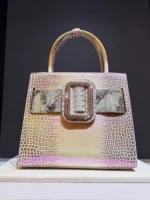 Alligator Leather Bag 2026 New Casual Leather Leather Hand Carry Shoulder - Image 6