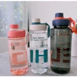0.6L/0.8L/1L Large Capacity Water Bottles Plastic Lightweight Clear Drink