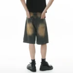 Vintage Mens Jeans High-Streets Wide-leg Pants Men Summer Baggy Jeans - Image 3