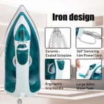 Electric Iron Portable Mini Garment Steamer Steam Iron For Clothing Iron Adjustable - Image 2