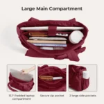 BAGSMART Tote Bag for Women Casual Sling Shoulder Handbag - Image 3