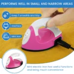 Mini Craft Iron Electric Iron Portable Handy Heat Press with Silicone Heat Insulation - Image 5