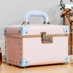 New trendy vintage handbag popular password lock makeup case large