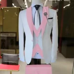 Fashion Style Slim Fit Men's Suits Groom Tuxedos Formal Wedding/Business Men Suits Peak - Image 2