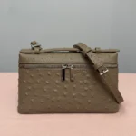 Mendy Women's Bag Ostrich Small Bag Cow Leather Shoulder Bags Crossbody - Image 2