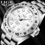LIGE 2025 Man Wrist Watches for Men Stainless Steel Luxury Mens Watch Business