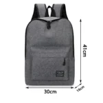 Trendy Men's Minimalist Backpack Versatile Backpack Large Capacity School Student - Image 6