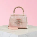 Luxury Diamonds Women Bag Designer Velvet Handbags Metallic Handle Shoulder Crossbody nt Evening Bag Clutch - Image 2