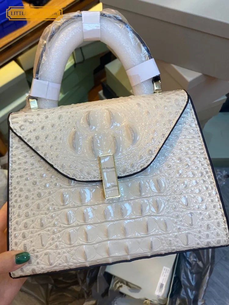 kf-S2a2ed6d286c54783a59b0c1a72326a17C Vintage Hasp Flap Bag Office Ladies Tote Handbag Split Leather New Designer - Image 1
