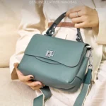 Zency Women's Genuine Leather Top-Handle Bag Simple Fashion Envelope Luxury