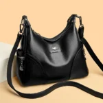 The New Style Bag Leather Luxury Handbags Women Bag Designer Solid Color Women Shoulder - Image 2