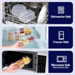 12/24pcs Snack Containers with Lids Thick 8 Oz Small Plastic Snack Boxes - Image 5