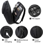 BANGE Business Backpacks Laptop 15.6 inch Multifunctional WaterProof Big Capacity - Image 5