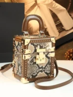 Leather Box Bag Women's New Fashion Shoulder Crossbody - Image 2