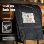 Maden Vintage 13.5oz Heavyweight Colored Selvedge Raw Denim Jeans Cotton Straight