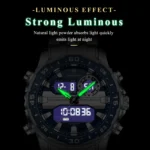POEDAGAR Top LED Man Clock Waterproof Electronic Luxury Men's Watches Dual - Image 3