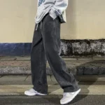 New Streetwear Loose Jeans Men Korean Style Fashion Loose Straight Wide Leg - Image 2