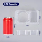 12/24pcs Snack Containers with Lids Thick 8 Oz Small Plastic Snack Boxes - Image 2